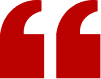 Red quotation marks on black background