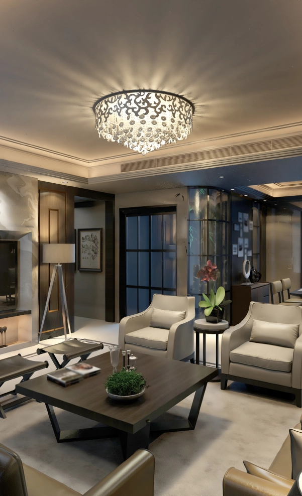 Stylish living room interior design